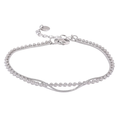 Pulseira Feminina Prateada