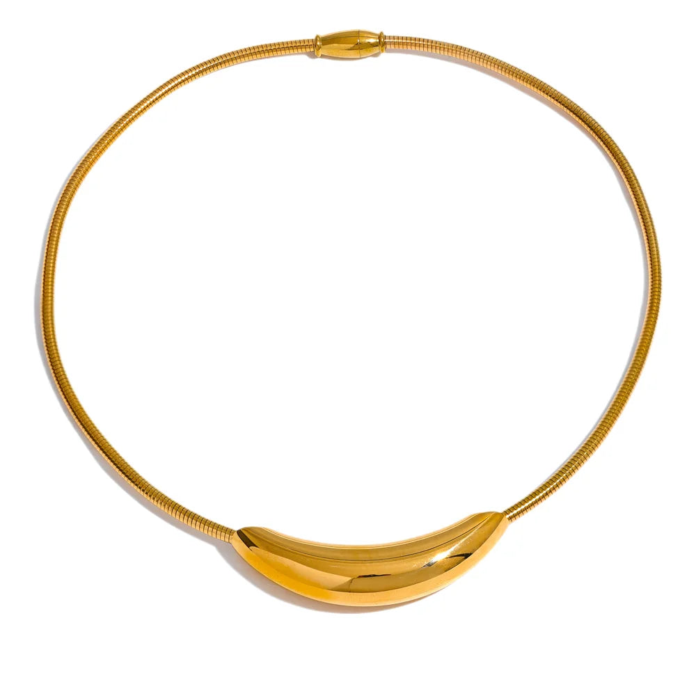 Colar Choker Feminino Dourado Arabella